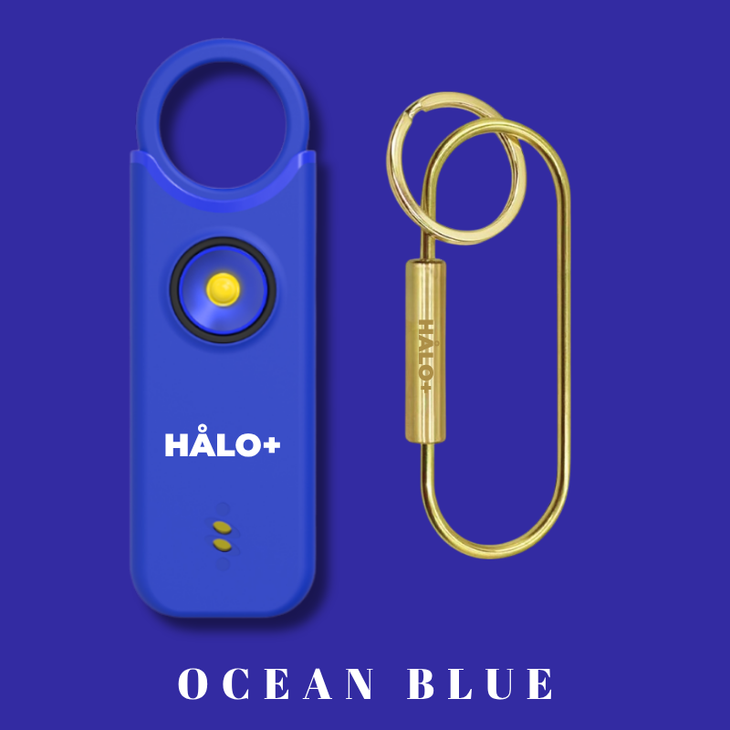 Halo+ Personal Safety Alarm with Brass Key Ring - She's Birdie Alternative NZ